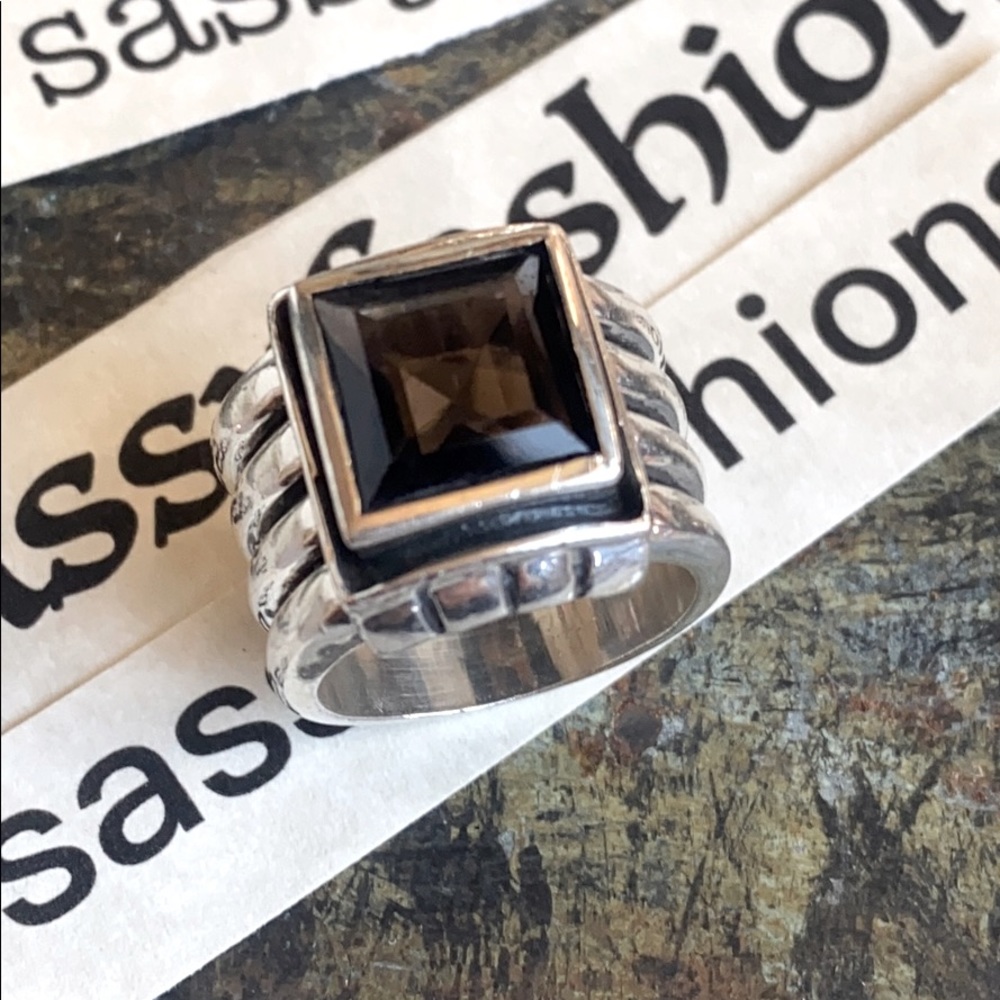 Silpada Vintage Smokey Quartz Ring